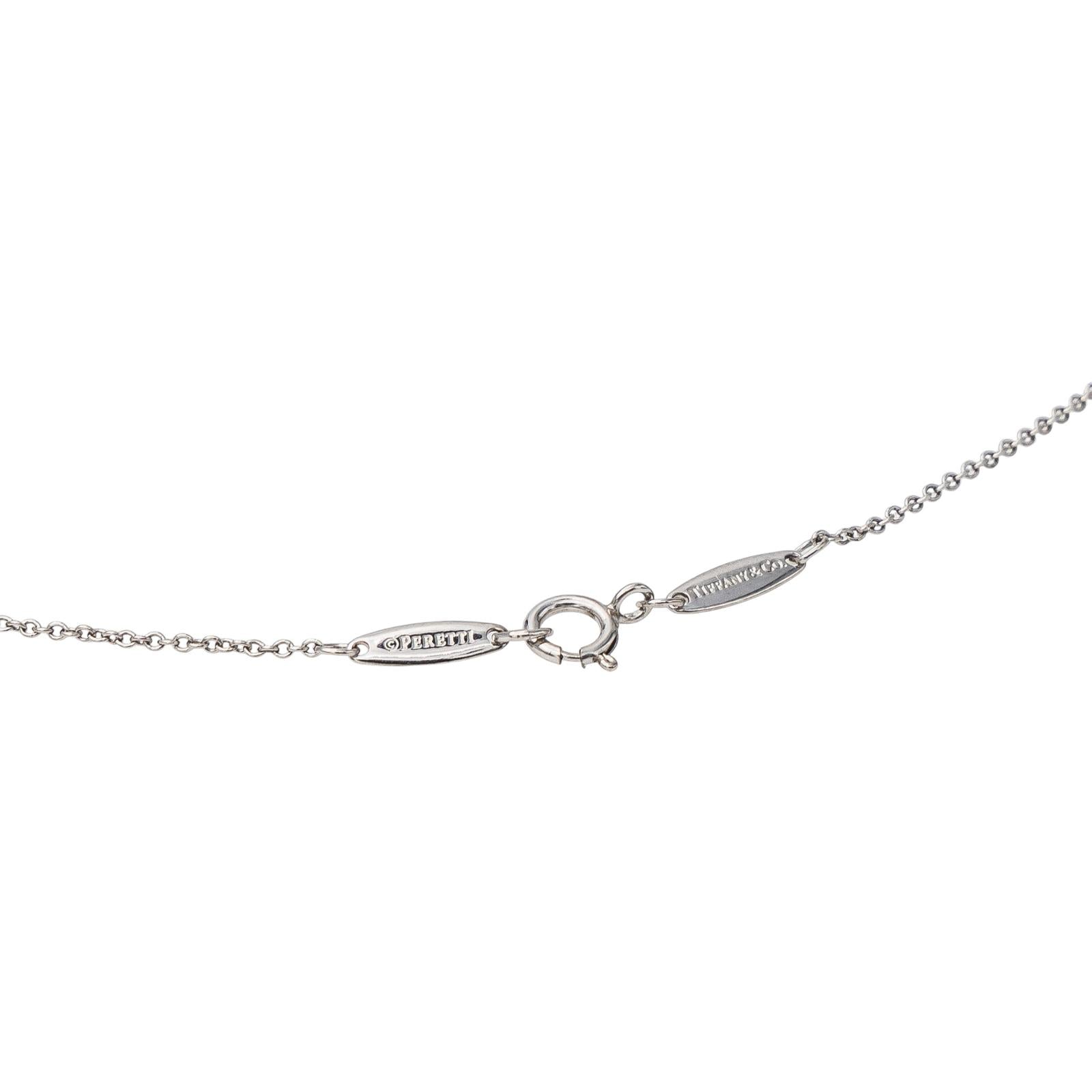 Tiffany & Co Platinum Diamond Solitaire Necklace