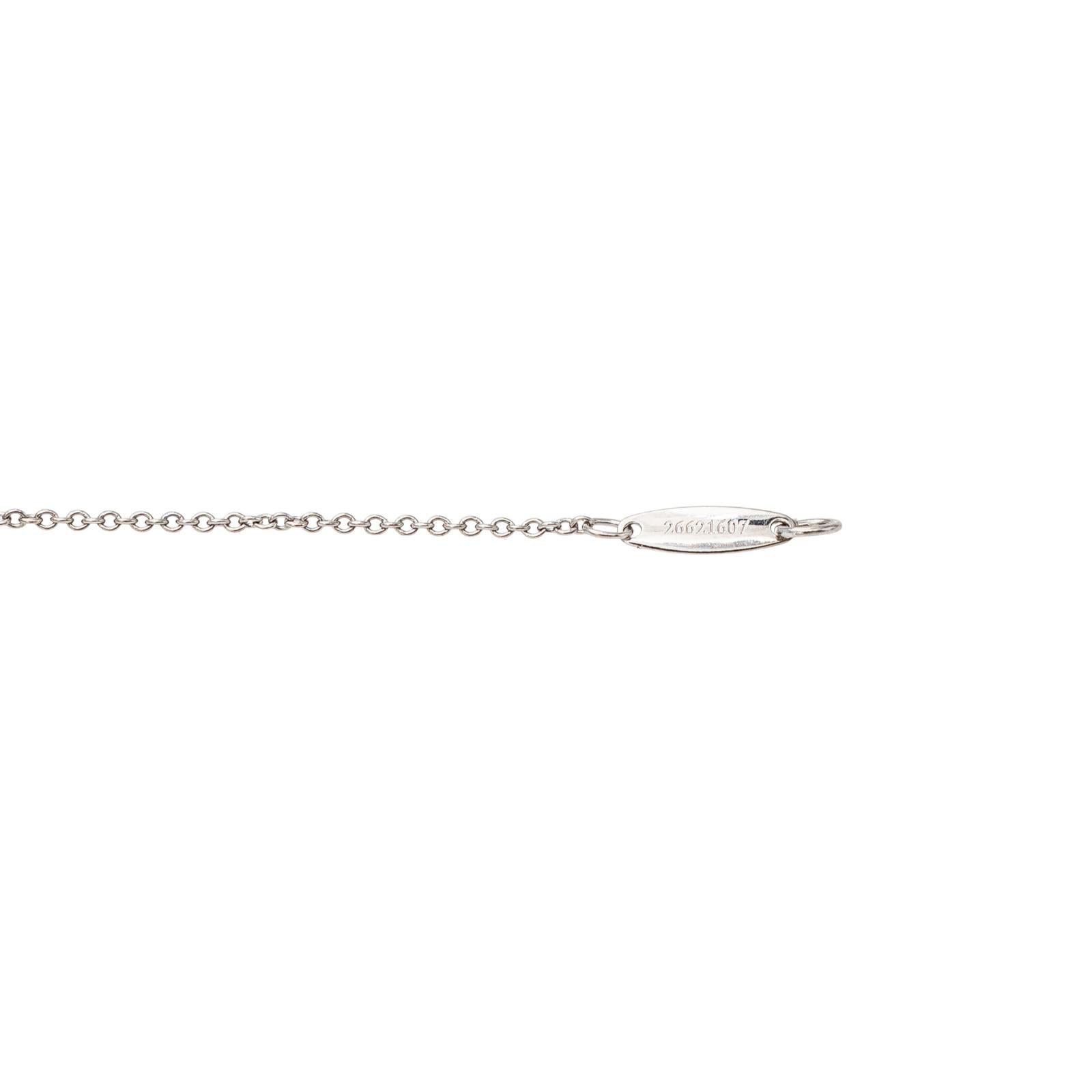 Tiffany & Co Platinum Diamond Solitaire Necklace