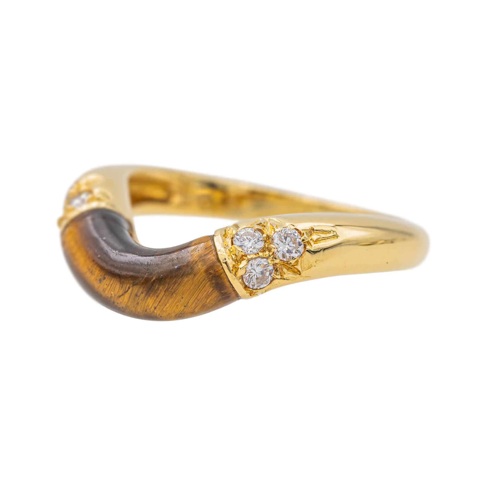 Cartier Yellow Gold Tiger's Eye Ring