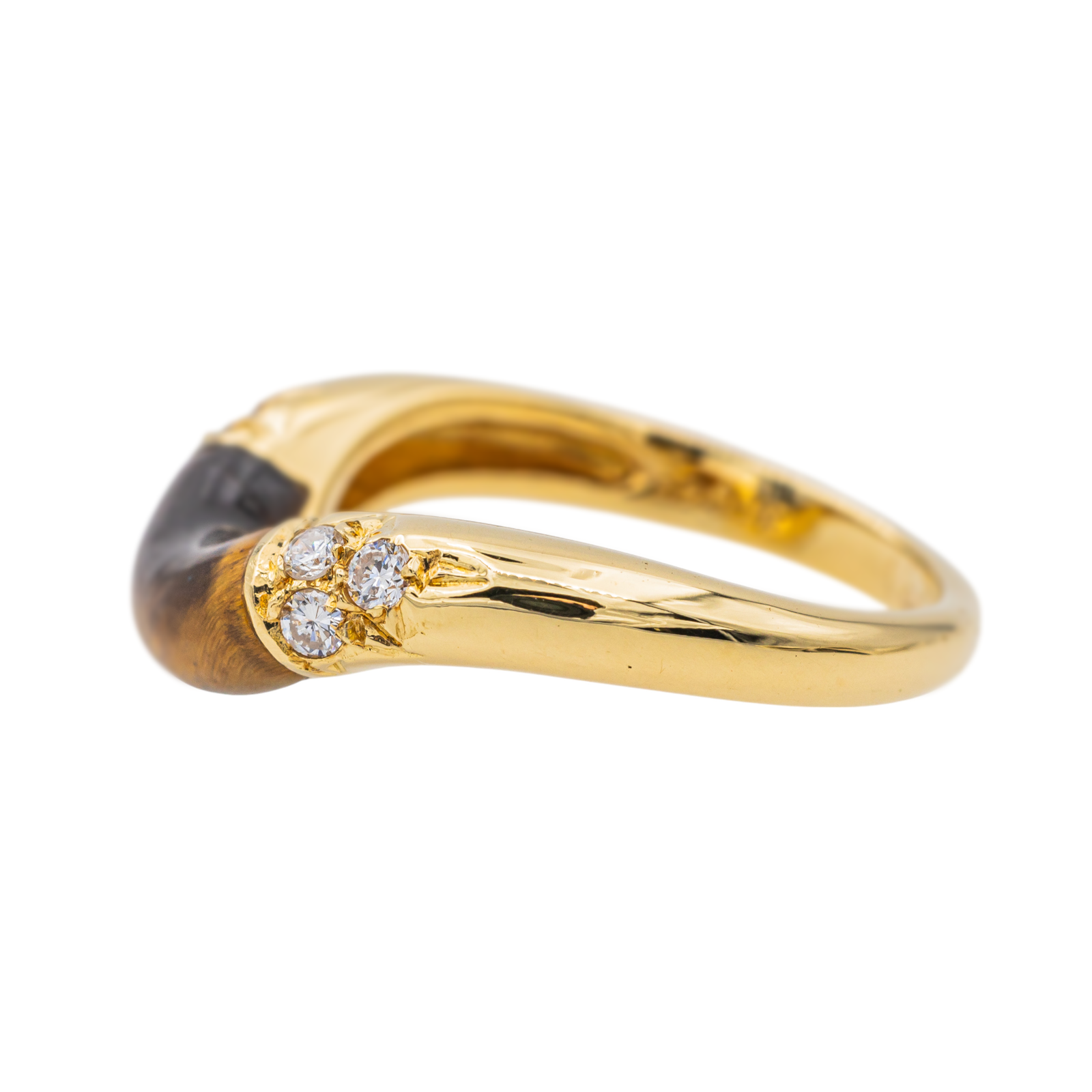 Cartier Yellow Gold Tiger's Eye Ring