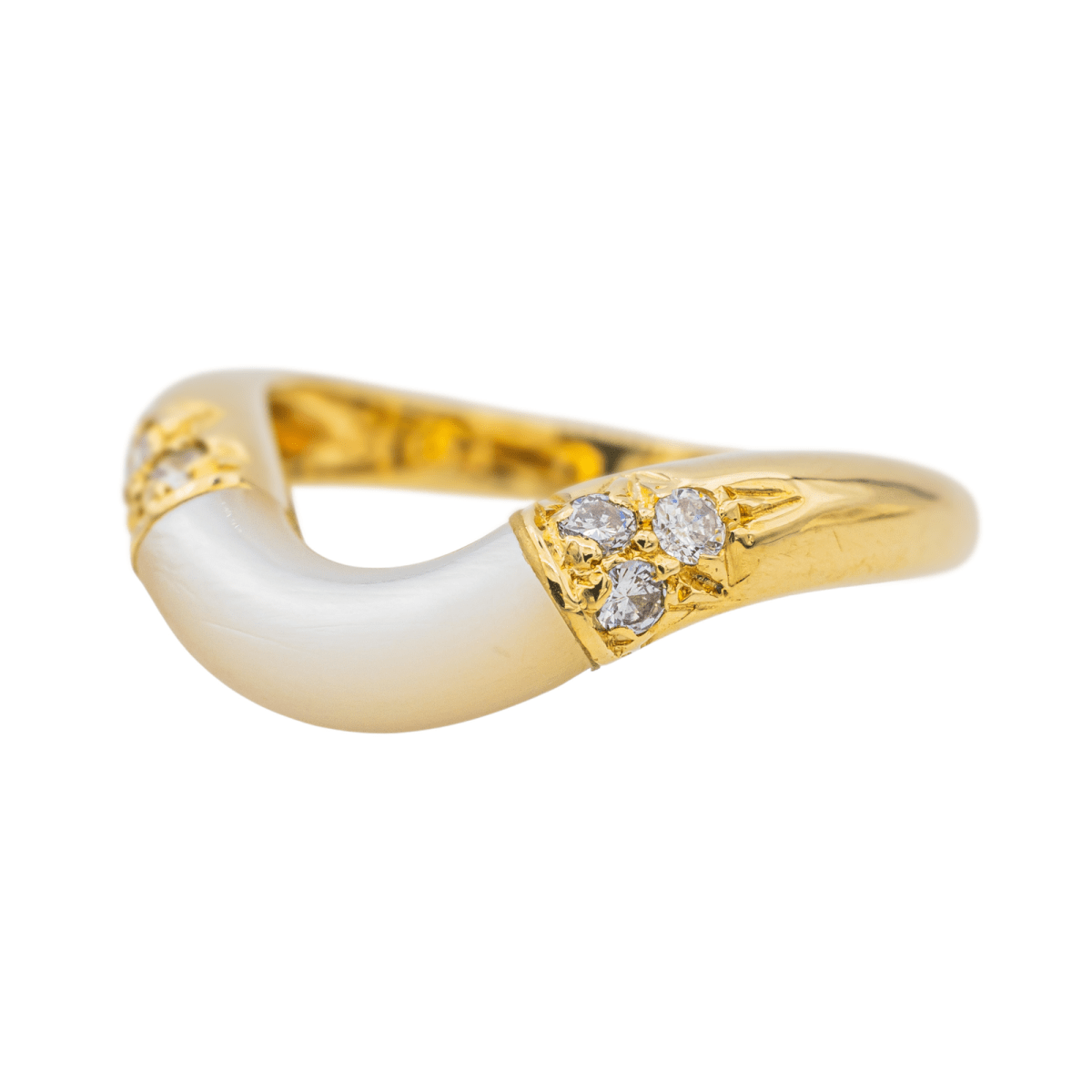 Cartier Bague Or jaune Pierre de lune - Maison Eloe