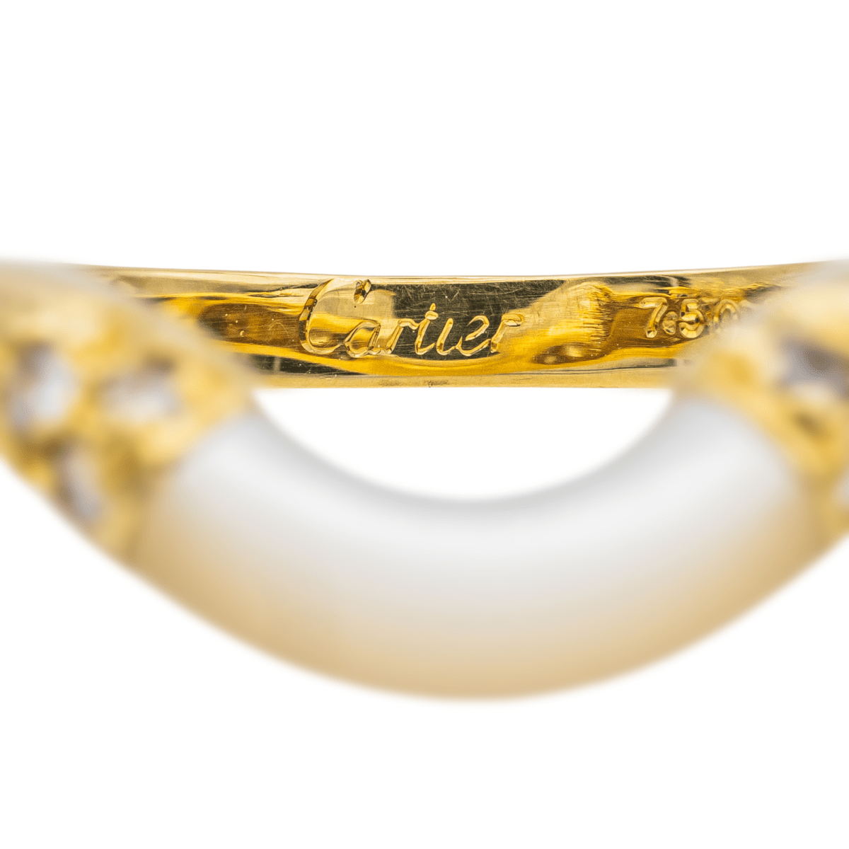 Cartier Bague Or jaune Pierre de lune - Maison Eloe