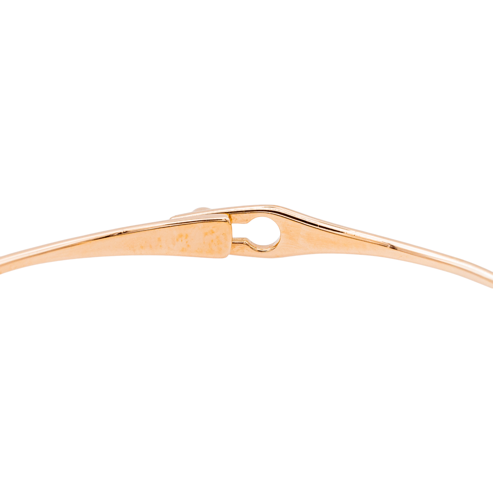 Dinh Van  Bracelet Jonc Serrure Or rose Diamant