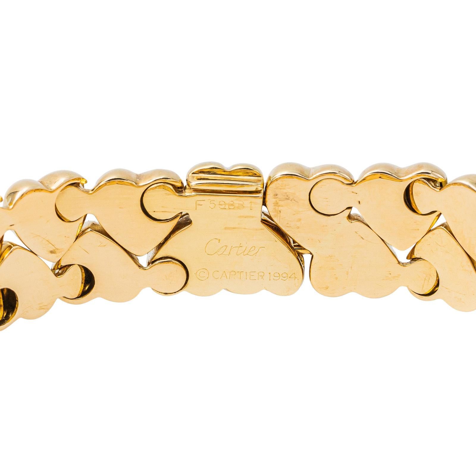 Cartier Bracelet Double cœur Or jaune