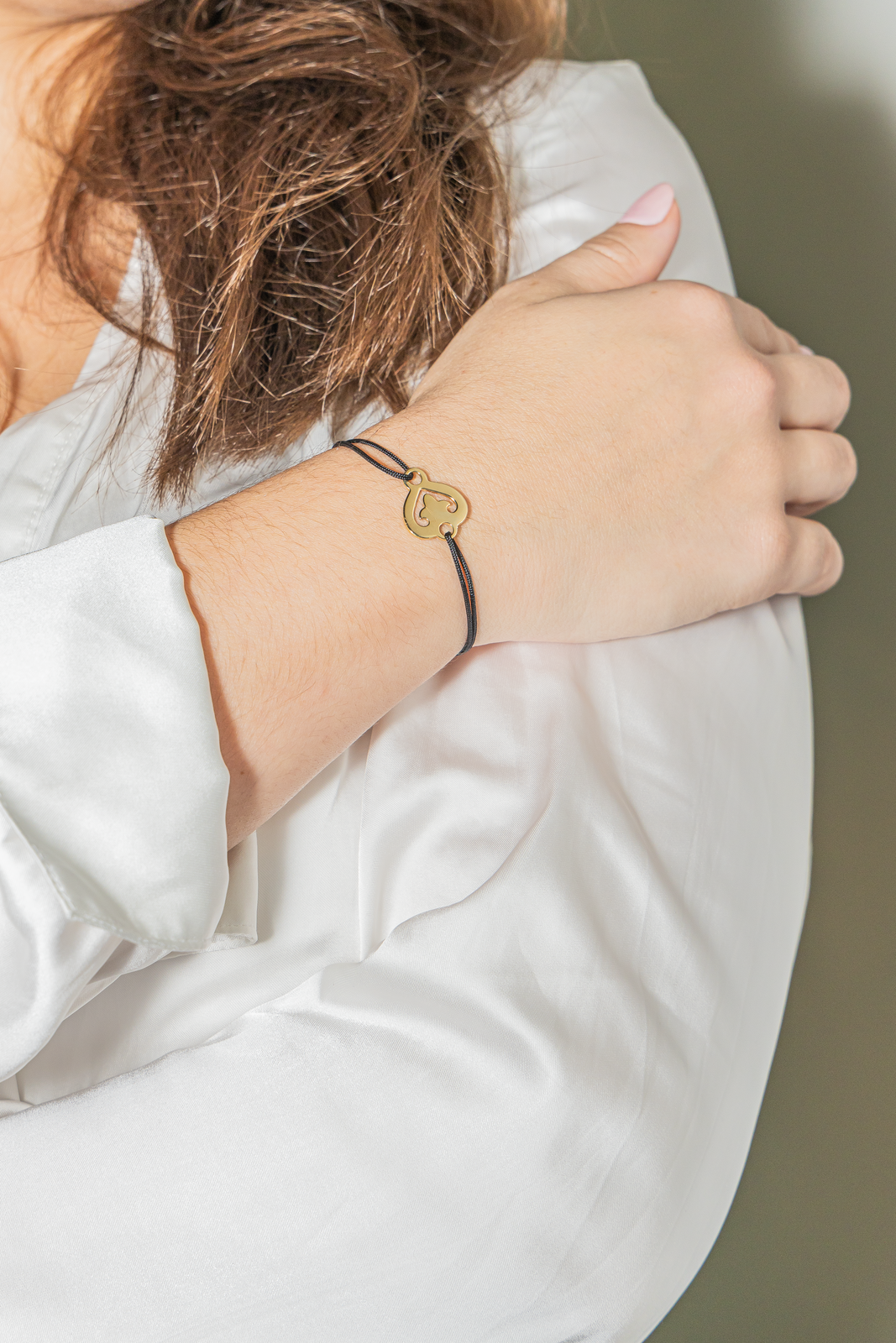 O.J. Perrin Bracelet Coeur Légendes Or jaune
