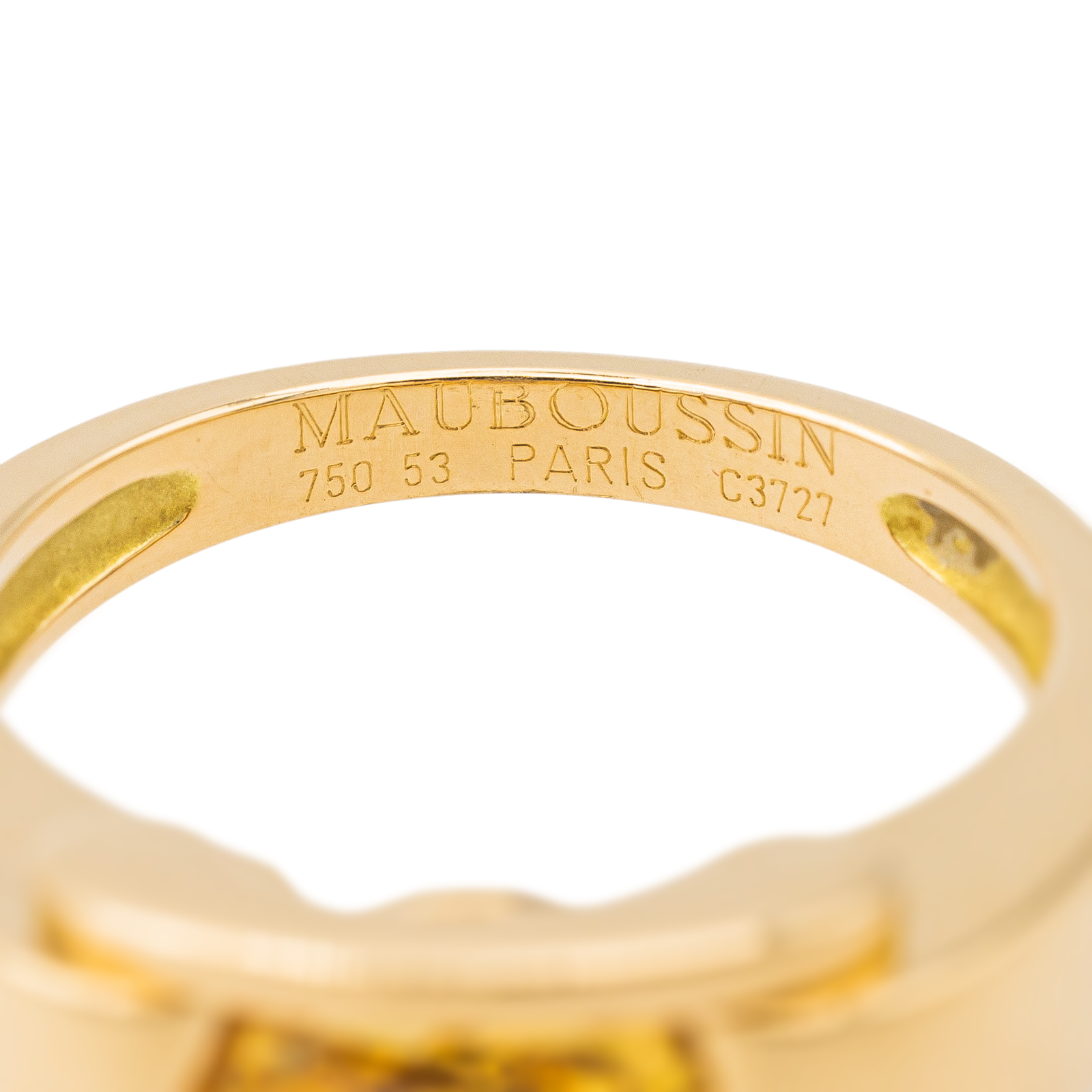 Mauboussin Yellow Gold Citrine Ring