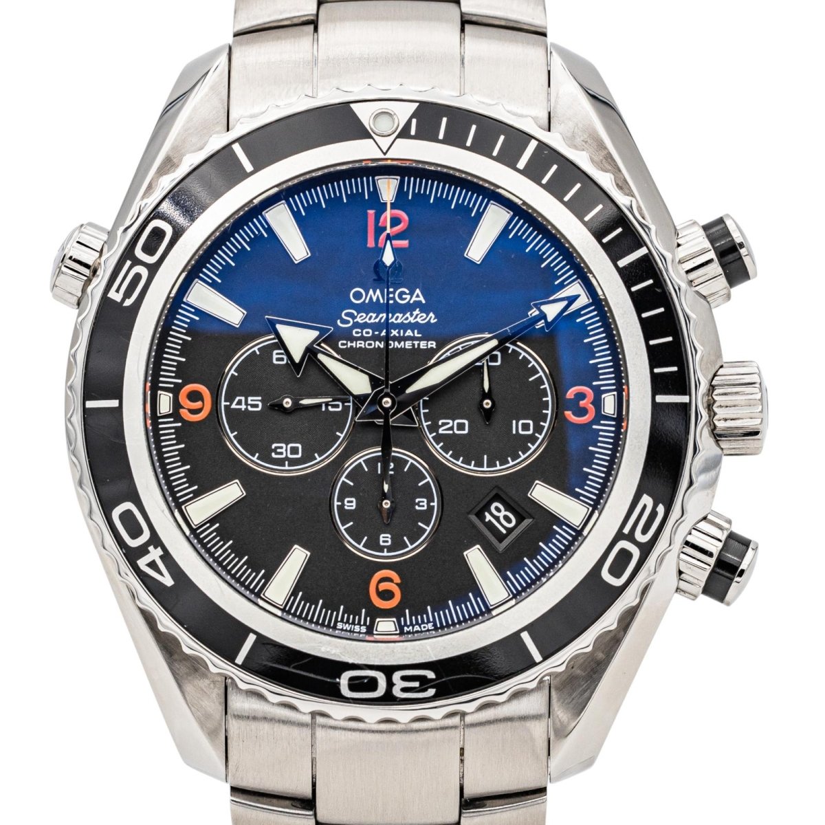 Omega Montre Seamaster Planète Océan Acier Full Set - Maison Eloe