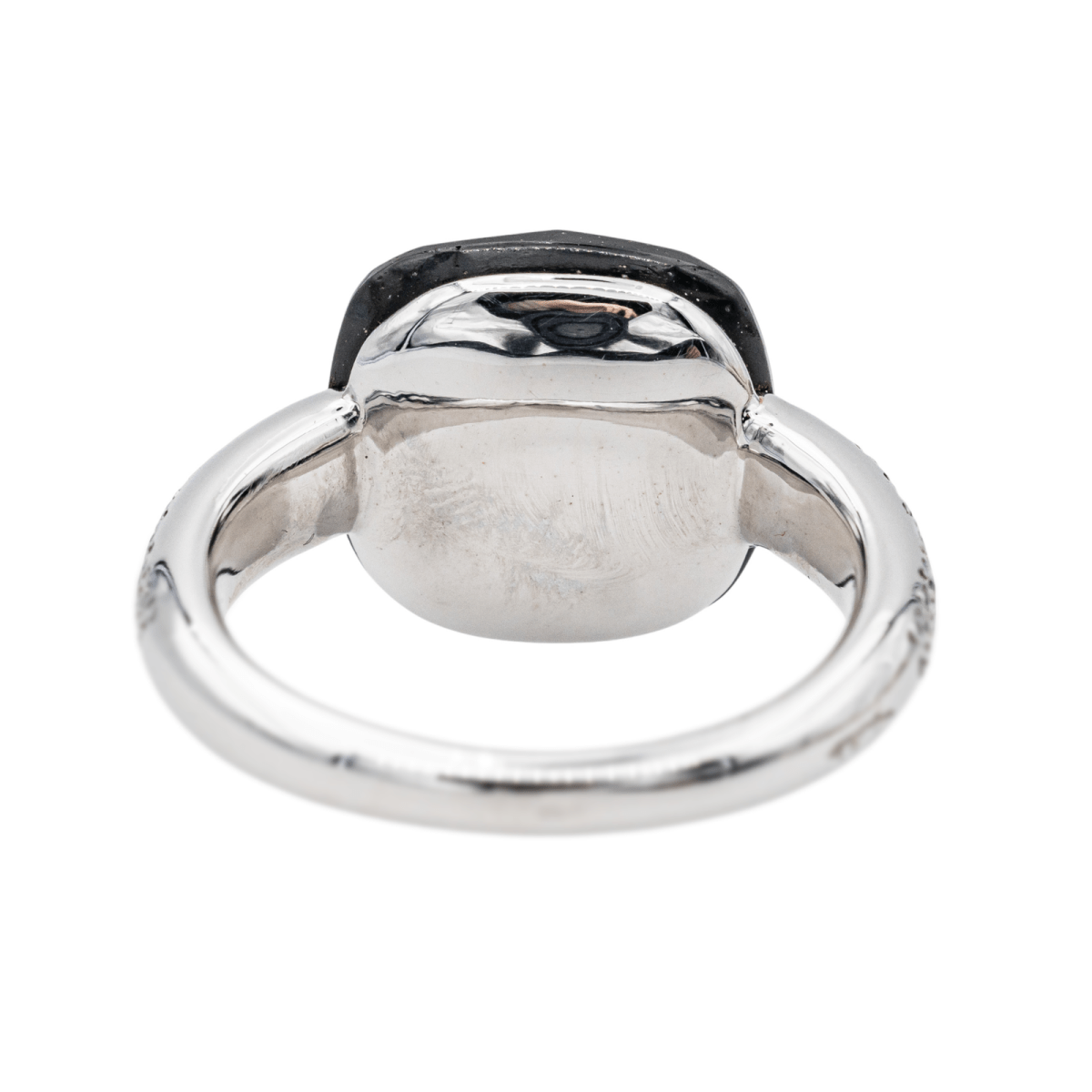 Pomellato Bague Capri Or blanc Jais Diamants - Maison Eloe