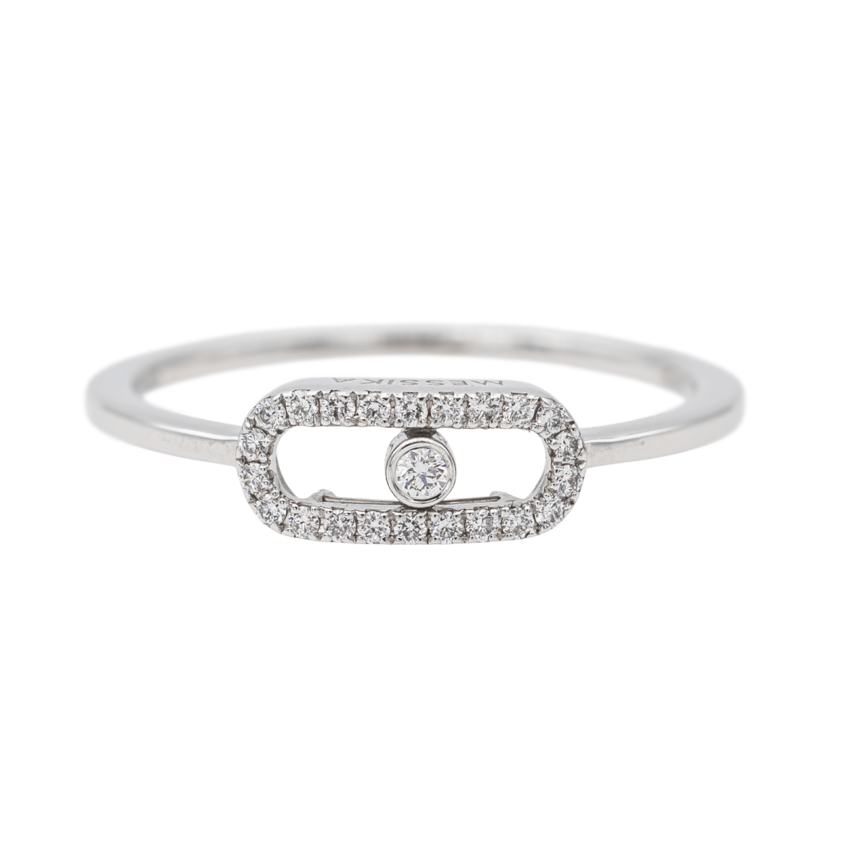 Messika Bague Move Uno Or blanc Diamant - Maison Eloe