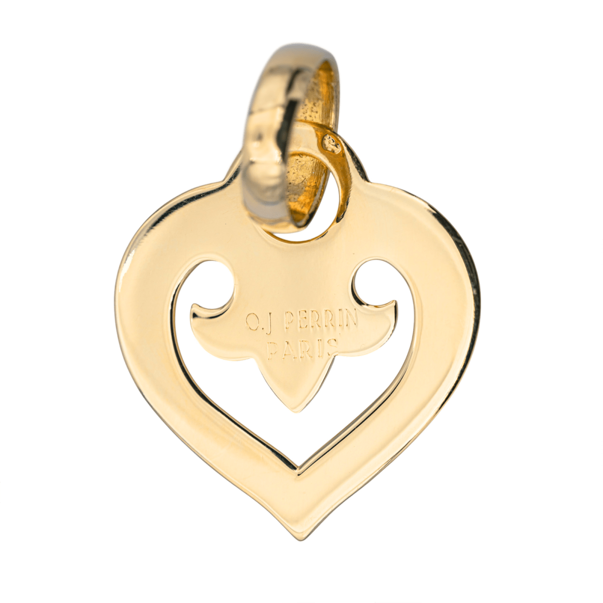 O.J. Perrin Pendentif Coeur légende Or jaune - Maison Eloe