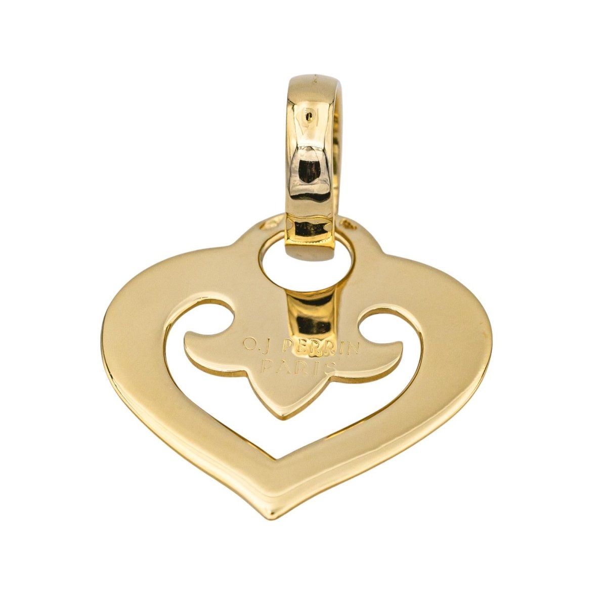 O.J. Perrin Pendentif Coeur légende Or jaune - Maison Eloe