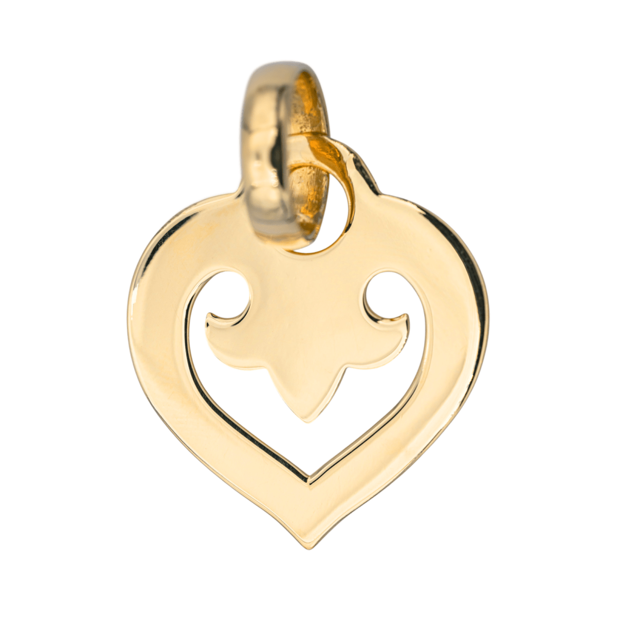 O.J. Perrin Pendentif Coeur légende Or jaune - Maison Eloe