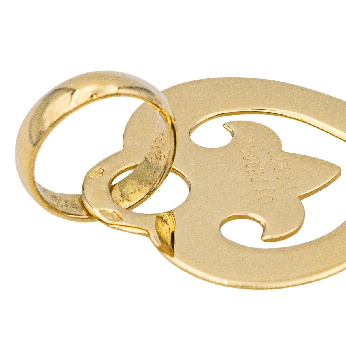 O.J. Perrin Pendentif Coeur légende Or jaune - Maison Eloe
