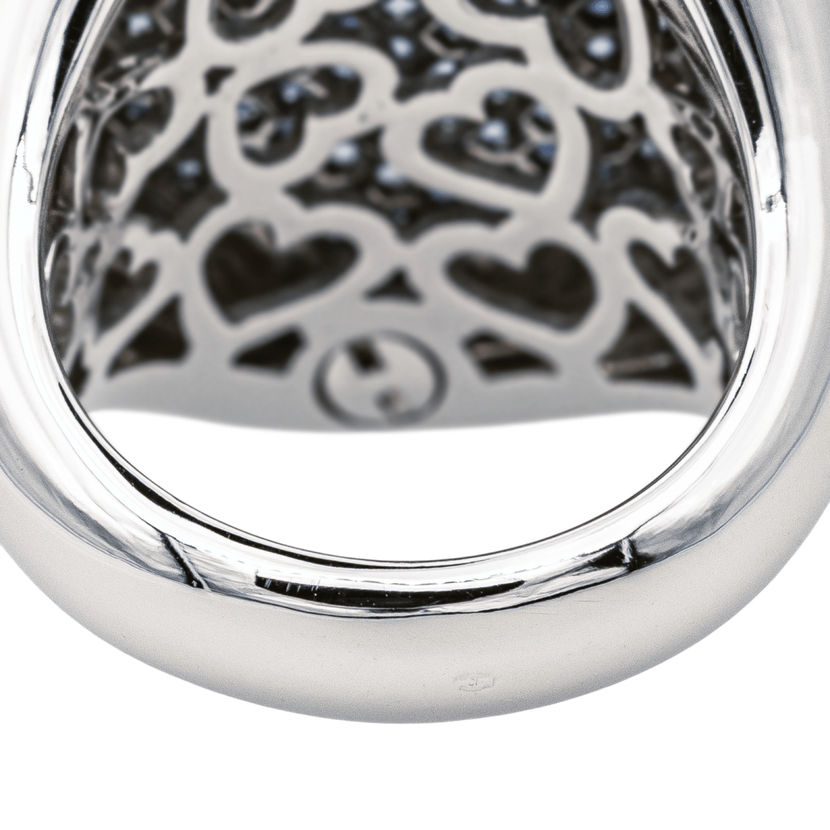 Pascale Bruni Bague Or blanc Quartz - Maison Eloe
