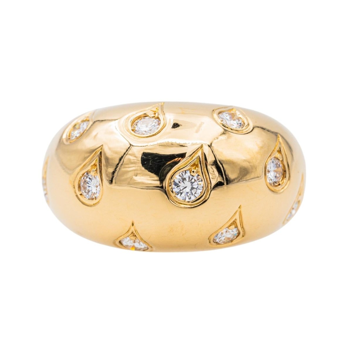 Cartier Bague Or jaune Diamant - Maison Eloe