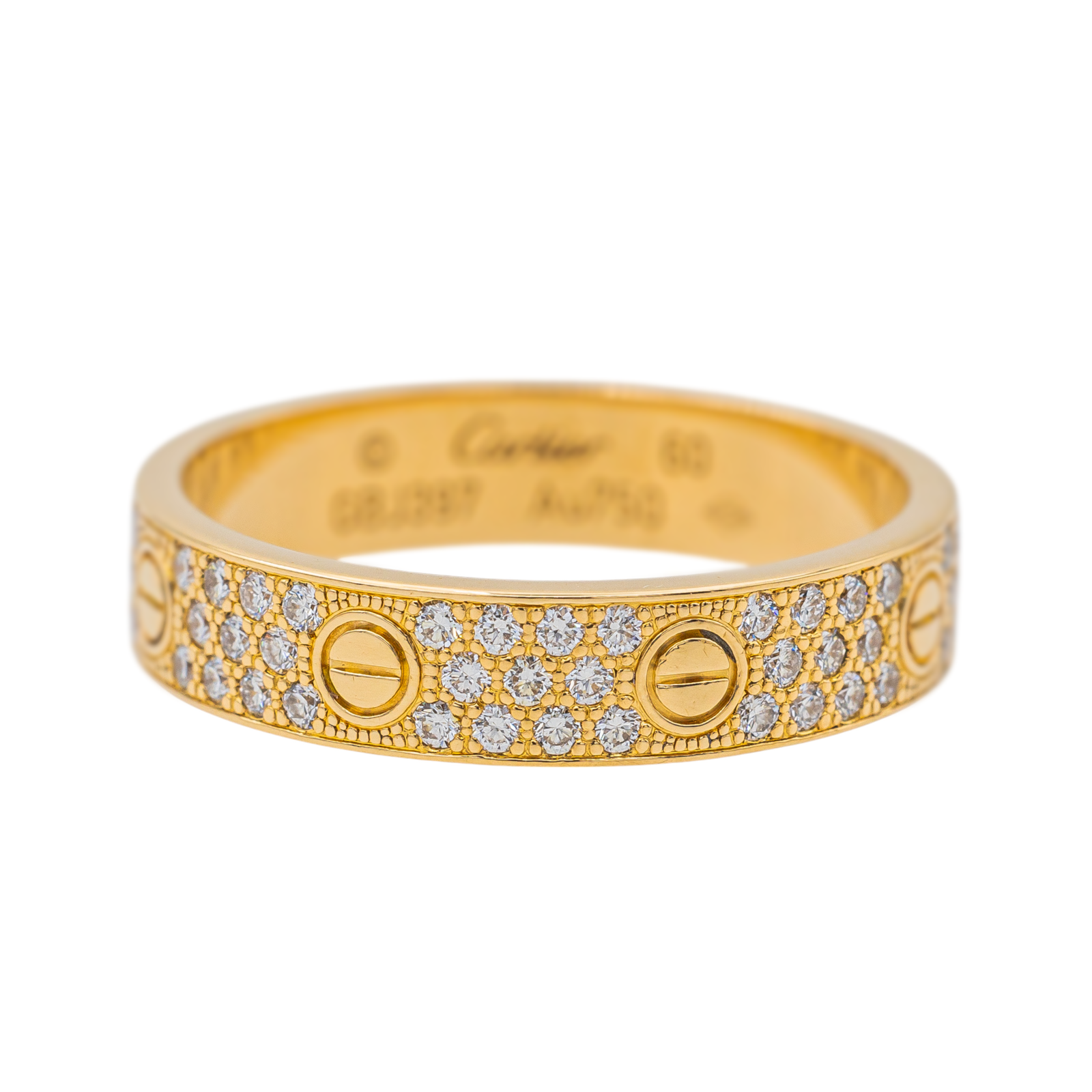 Cartier Bague Alliance Love Or jaune Diamant