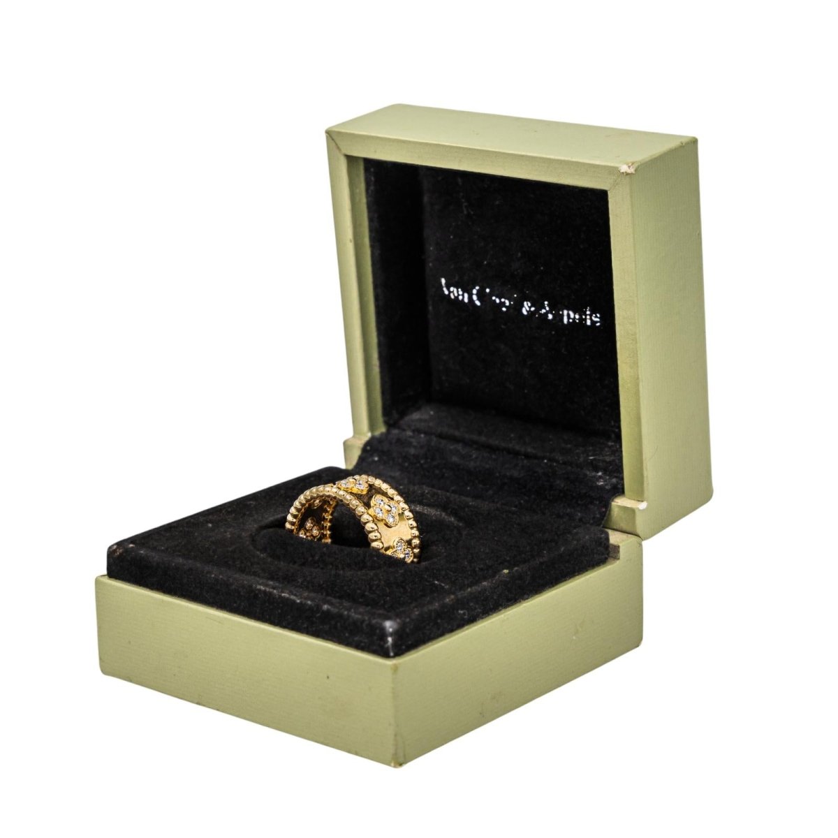 Van Cleef & Arpels Bague Perlée Or jaune Diamant - Maison Eloe