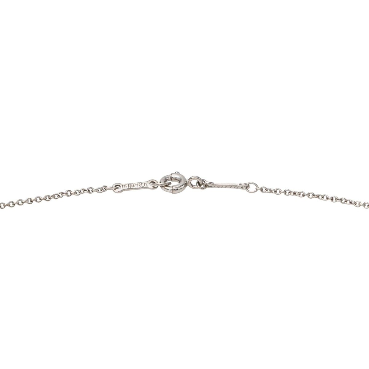 Tiffany & Co Collier Coeur Open heart Platine Diamant - Maison Eloe
