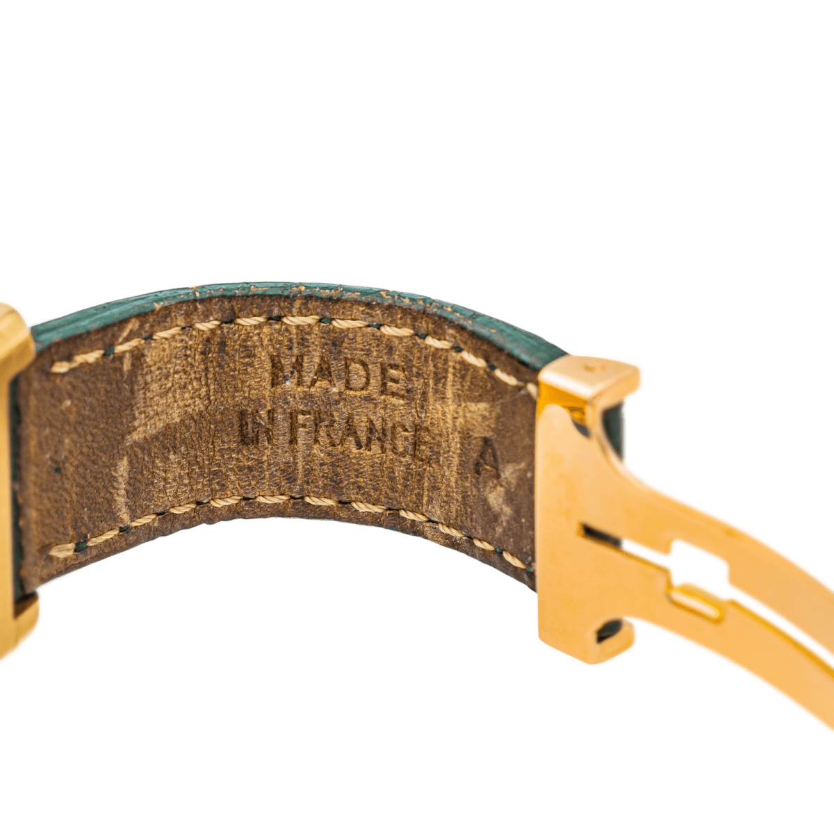 Cartier Montre Tank Vintage Or jaune sur cuir - Maison Eloe
