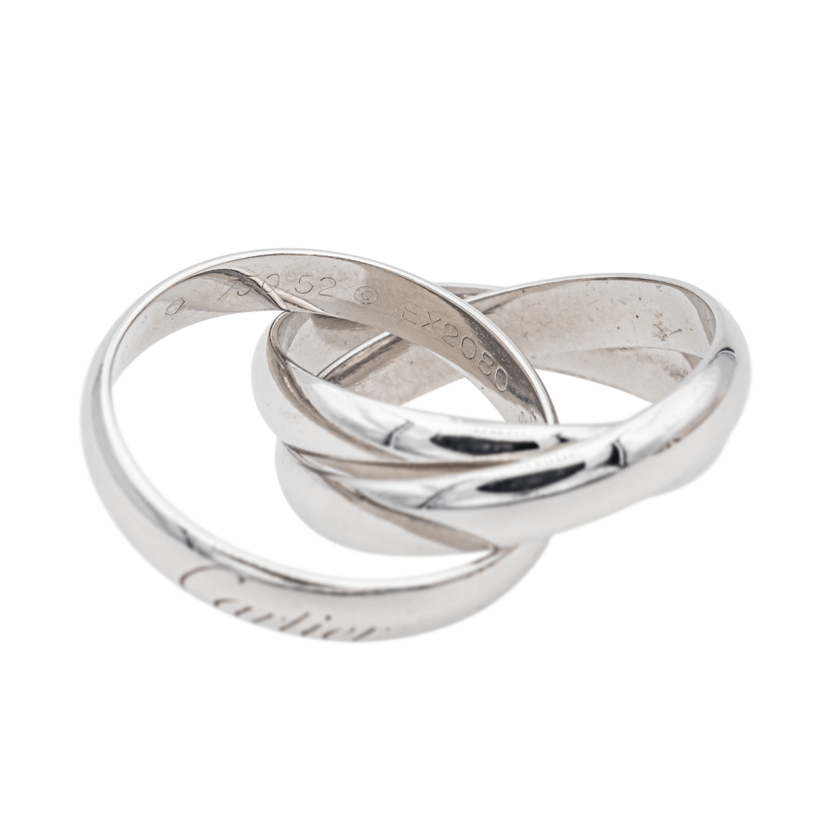 Cartier Bague Trinity Or blanc - Maison Eloe