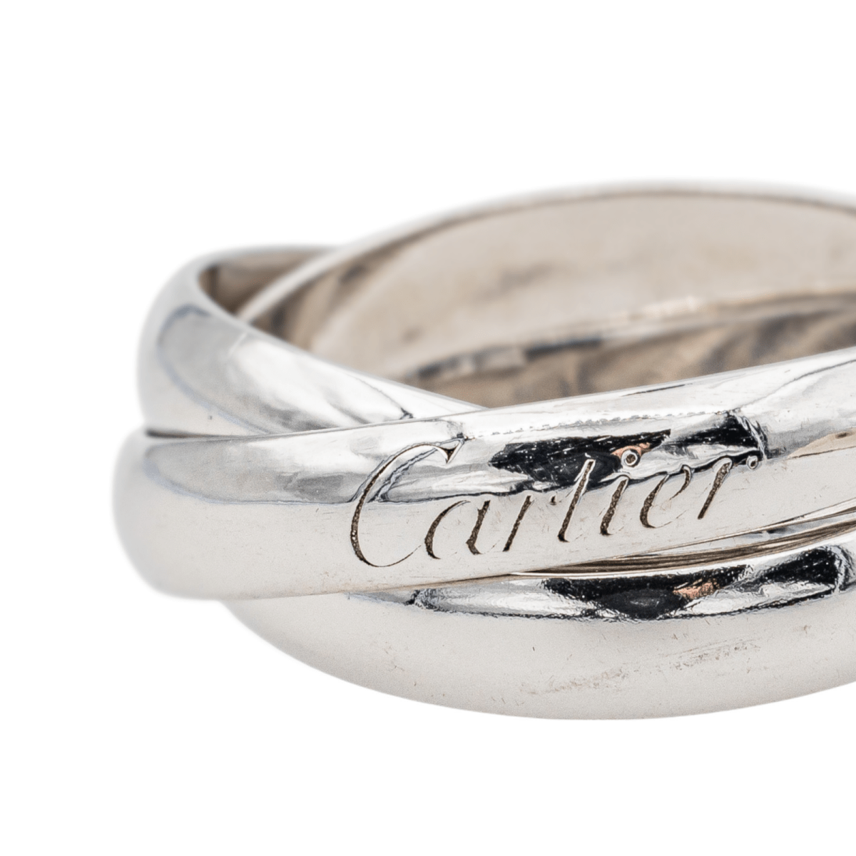 Cartier Bague Trinity Or blanc - Maison Eloe