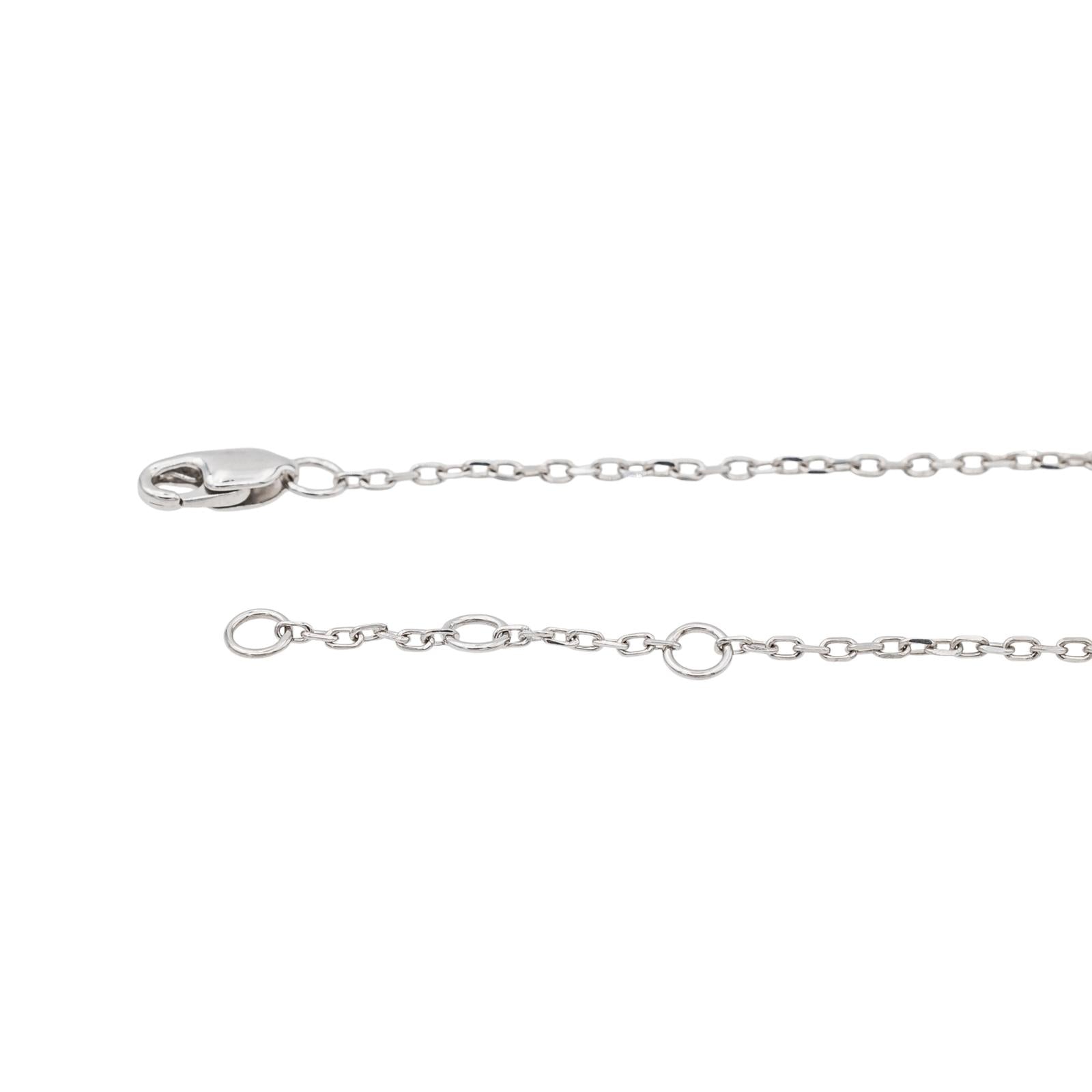 Dinh Van Bracelet Double cœur Or blanc Diamant