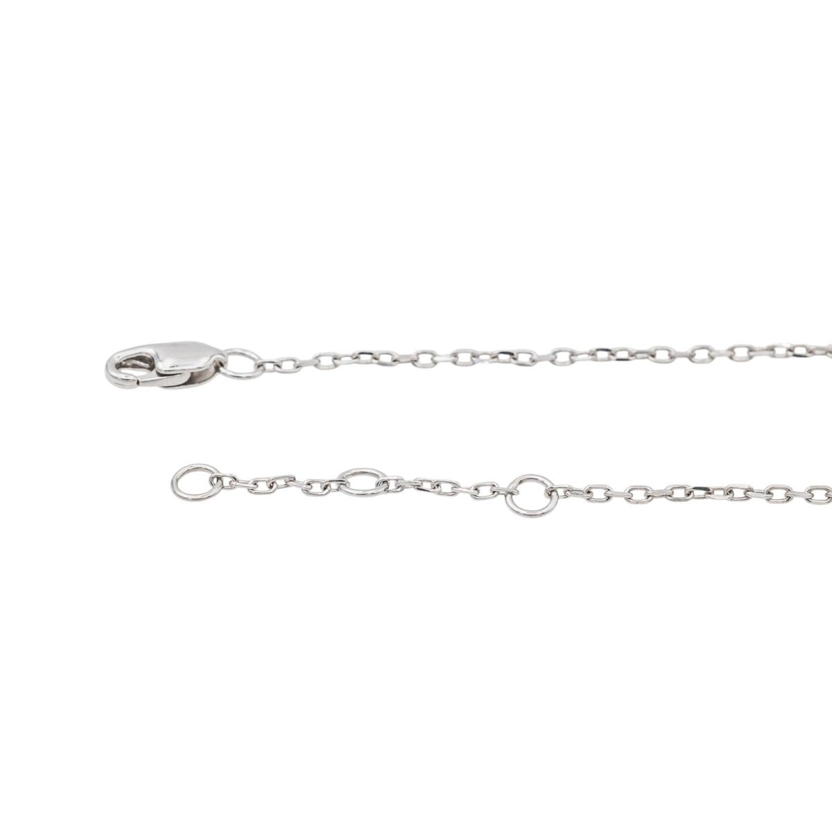 Dinh Van Bracelet Double cœur Or blanc Diamant - Maison Eloe