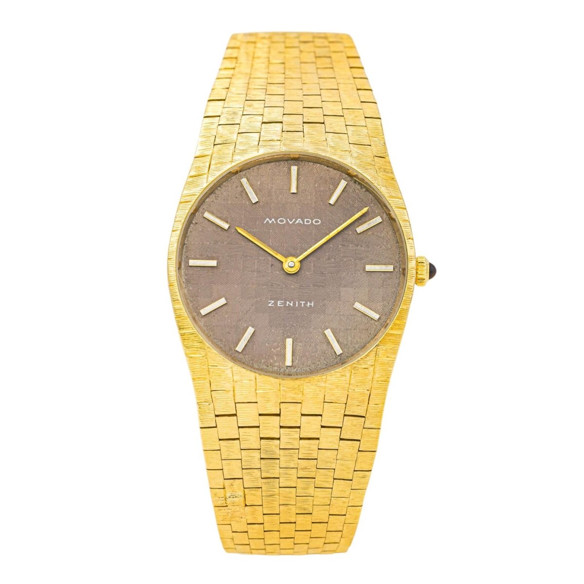 Zenith Montre Movado Or jaune Œil de tigre - Maison Eloe