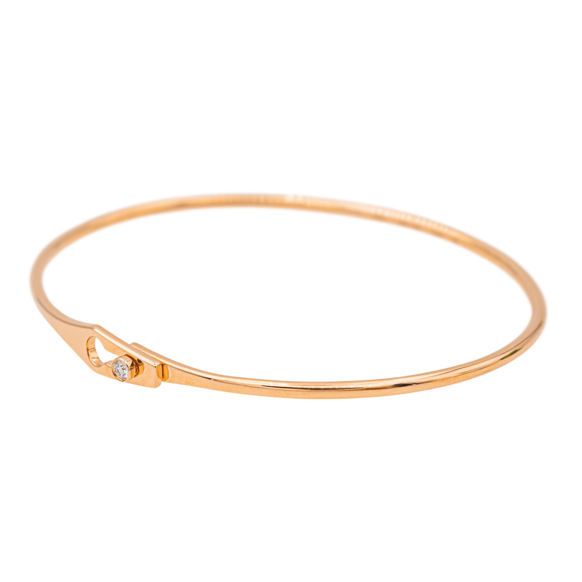 Dinh Van Bracelet Serrure Or rose Diamant - Maison Eloe
