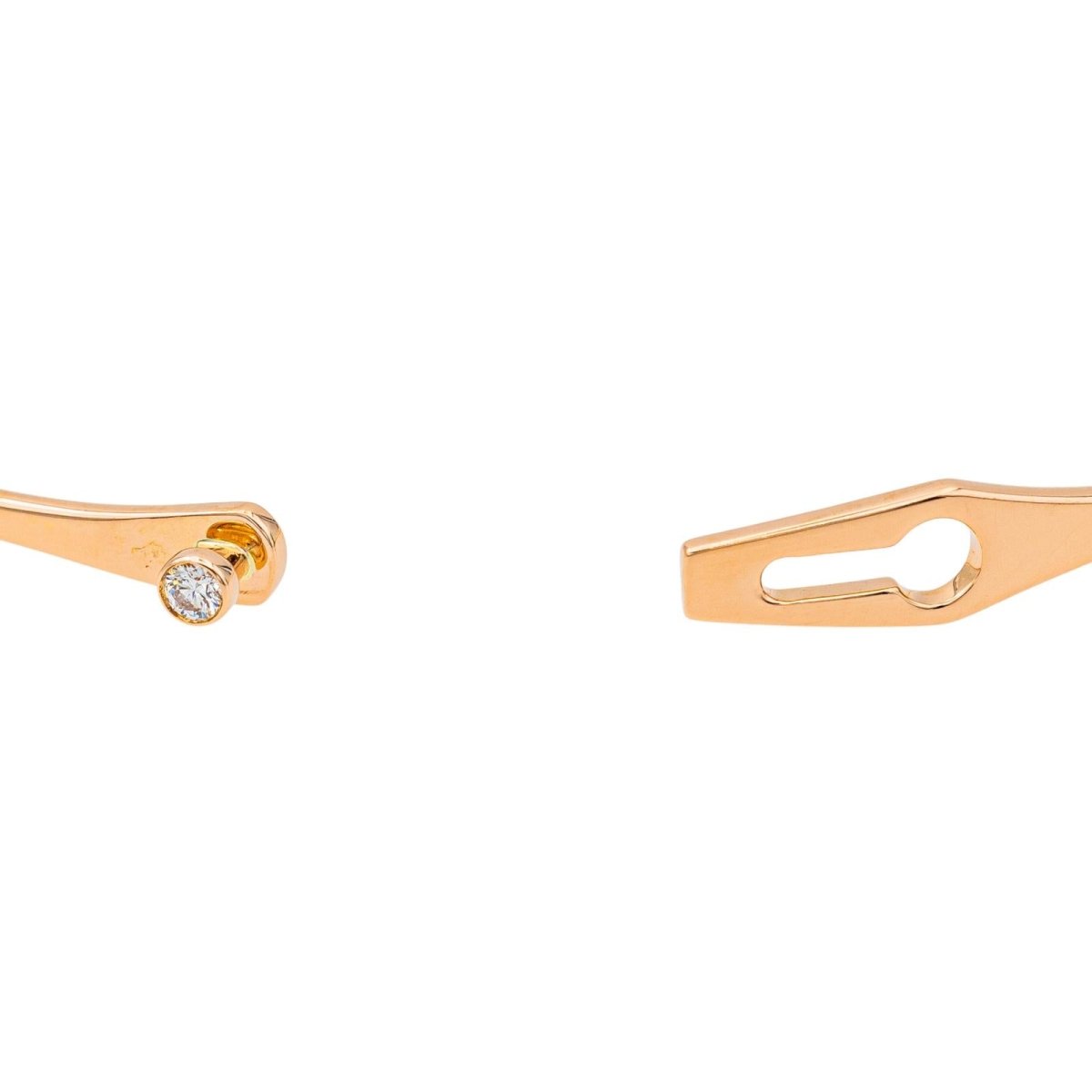 Dinh Van Bracelet Serrure Or rose Diamant - Maison Eloe