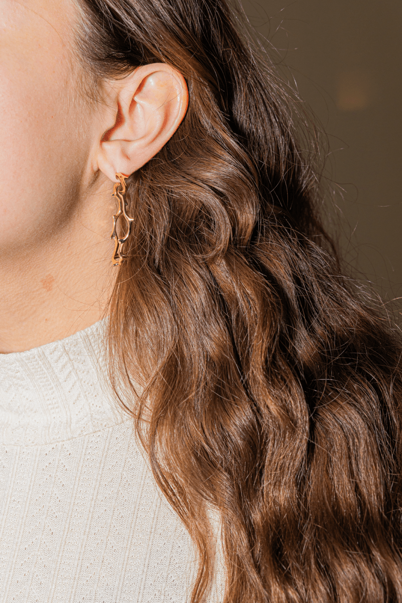 Dior Boucles d'oreilles Bois de Rose Or jaune - Maison Eloe