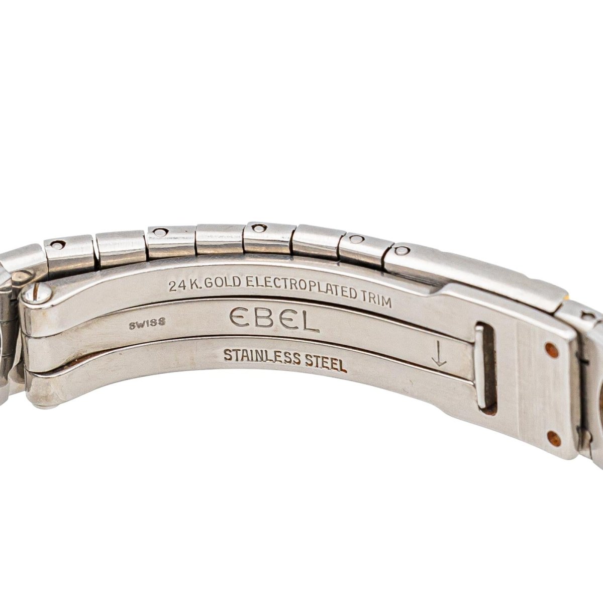 Ebel Montre "Wave Lady" Acier, Or jaune Diamant - Maison Eloe