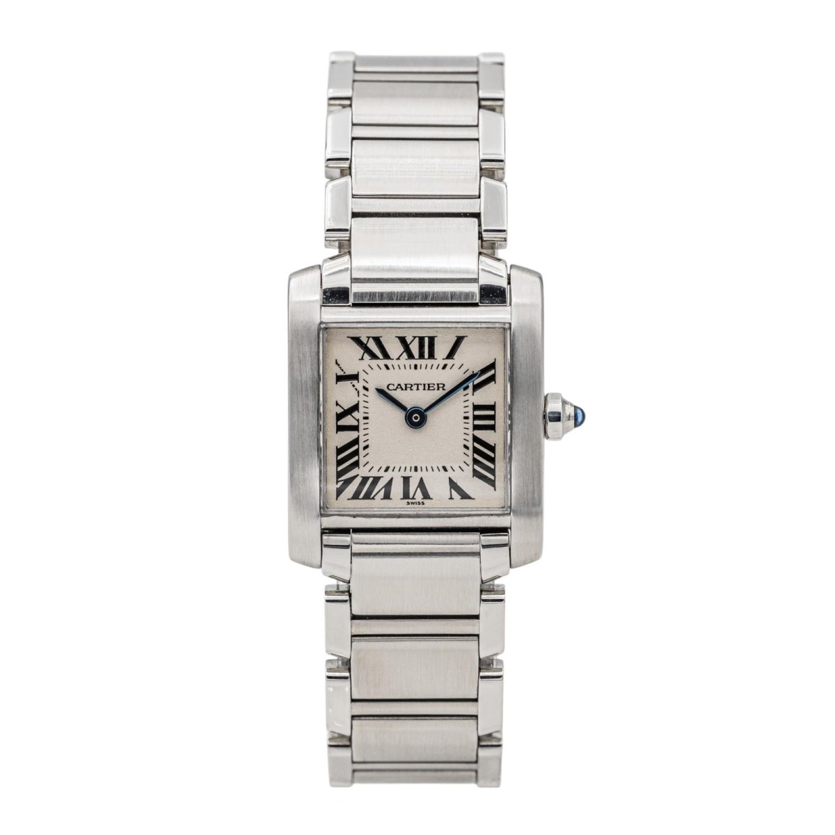 Cartier Montre Tank Française Acier Vintage - Maison Eloe