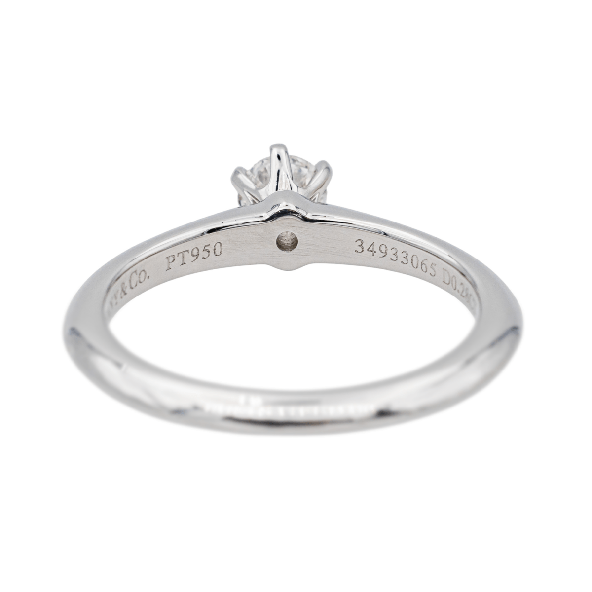 Tiffany & Co Bague Solitaire Platine Diamant - Maison Eloe
