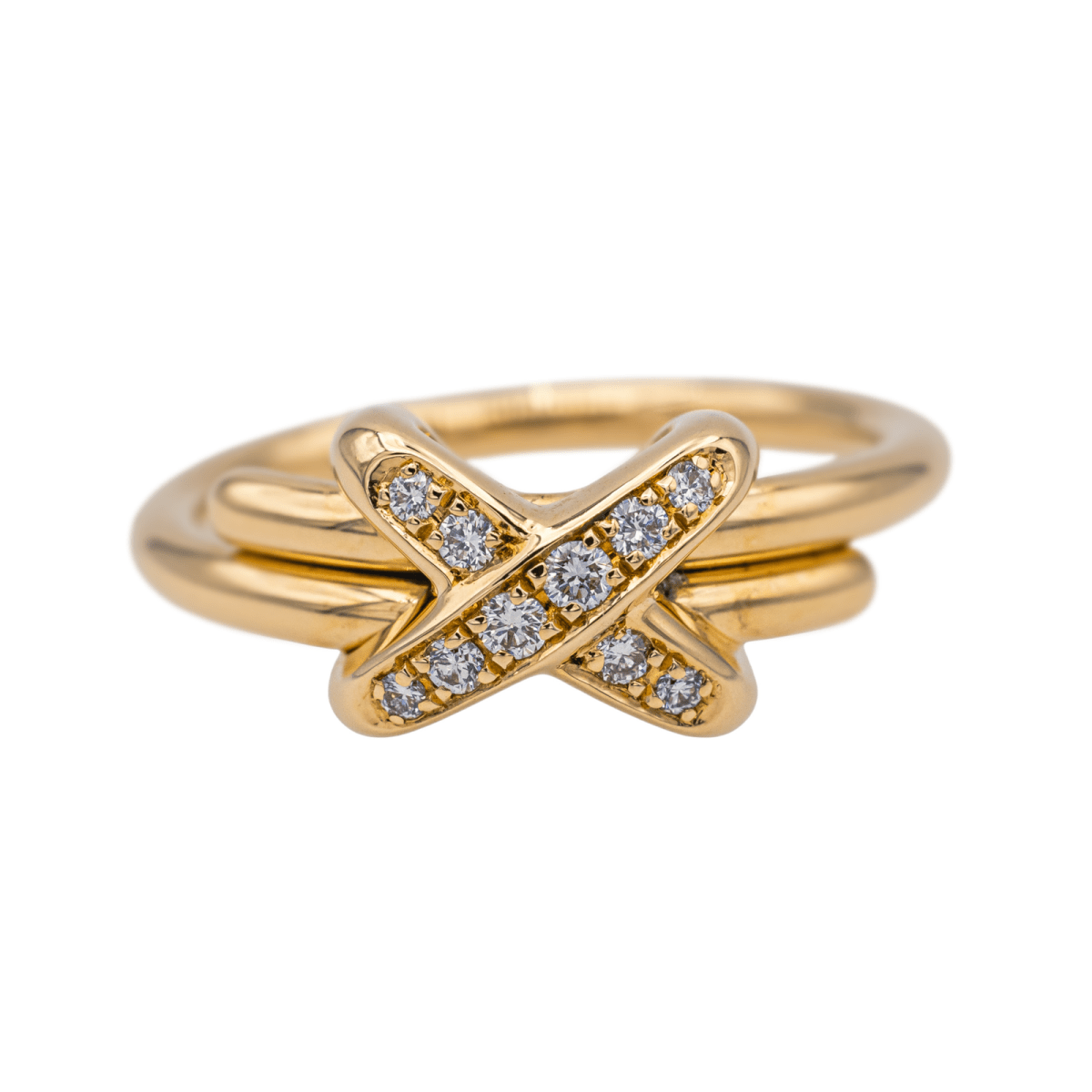 Chaumet Bague Jeux de Liens Or rose Diamant - Maison Eloe