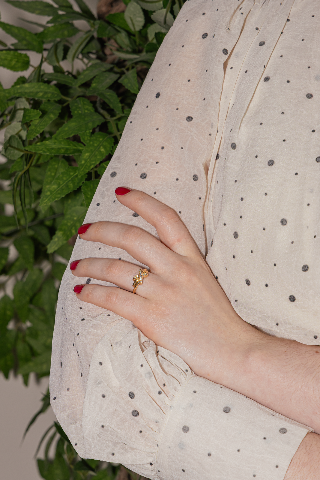 Chaumet Bague Jeux de Liens Or rose Diamant