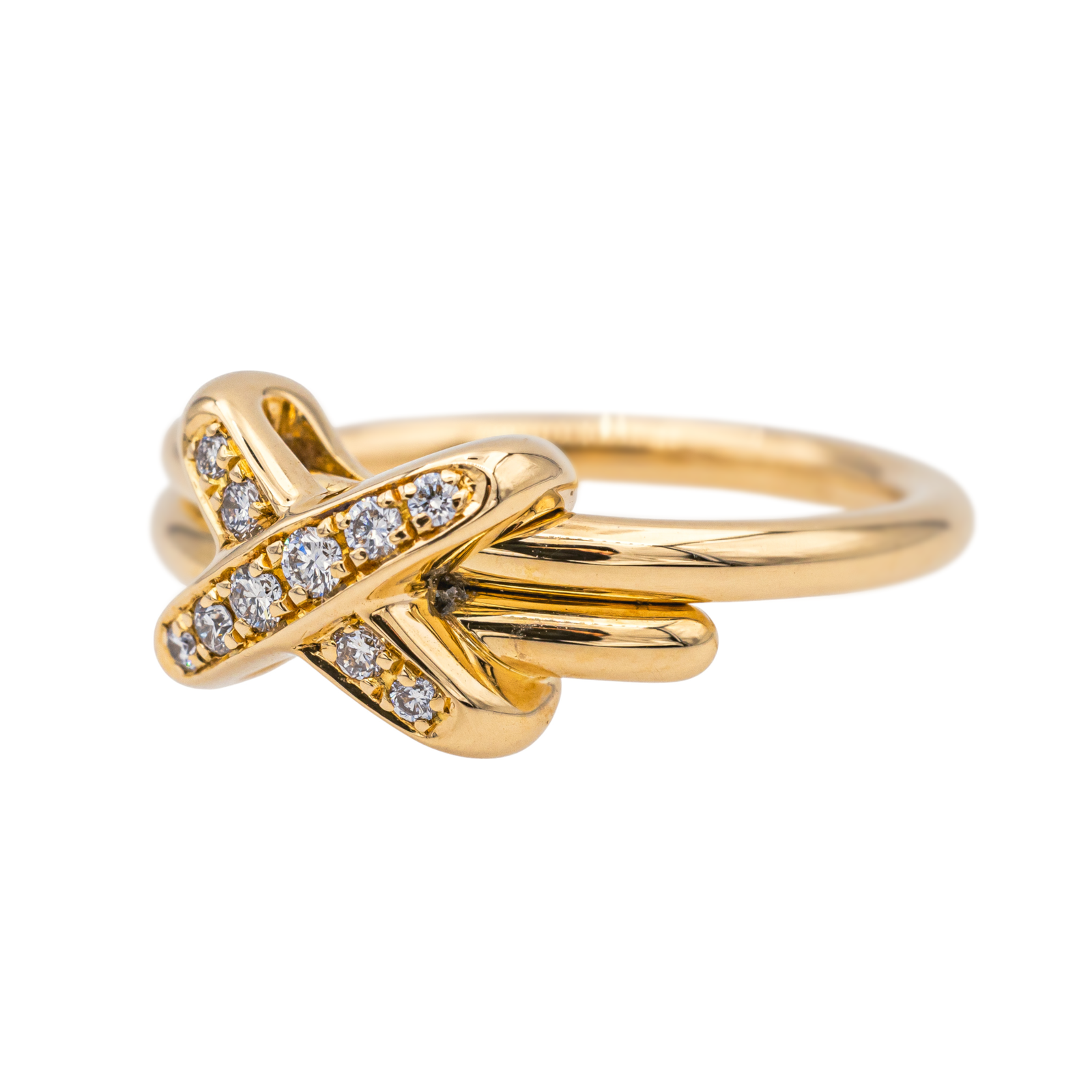 Chaumet Bague Jeux de Liens Or rose Diamant