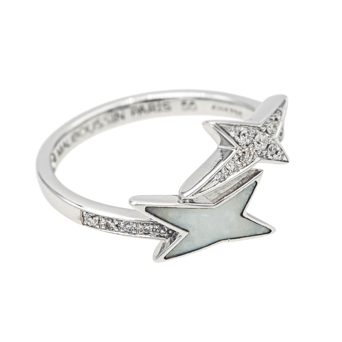 Mauboussin Bague Etoile de vie Or blanc Diamant - Maison Eloe
