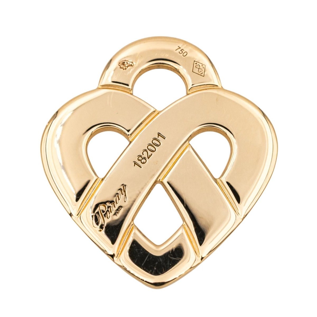 Poiray Pendentif Cœur entrelacé Or jaune - Maison Eloe