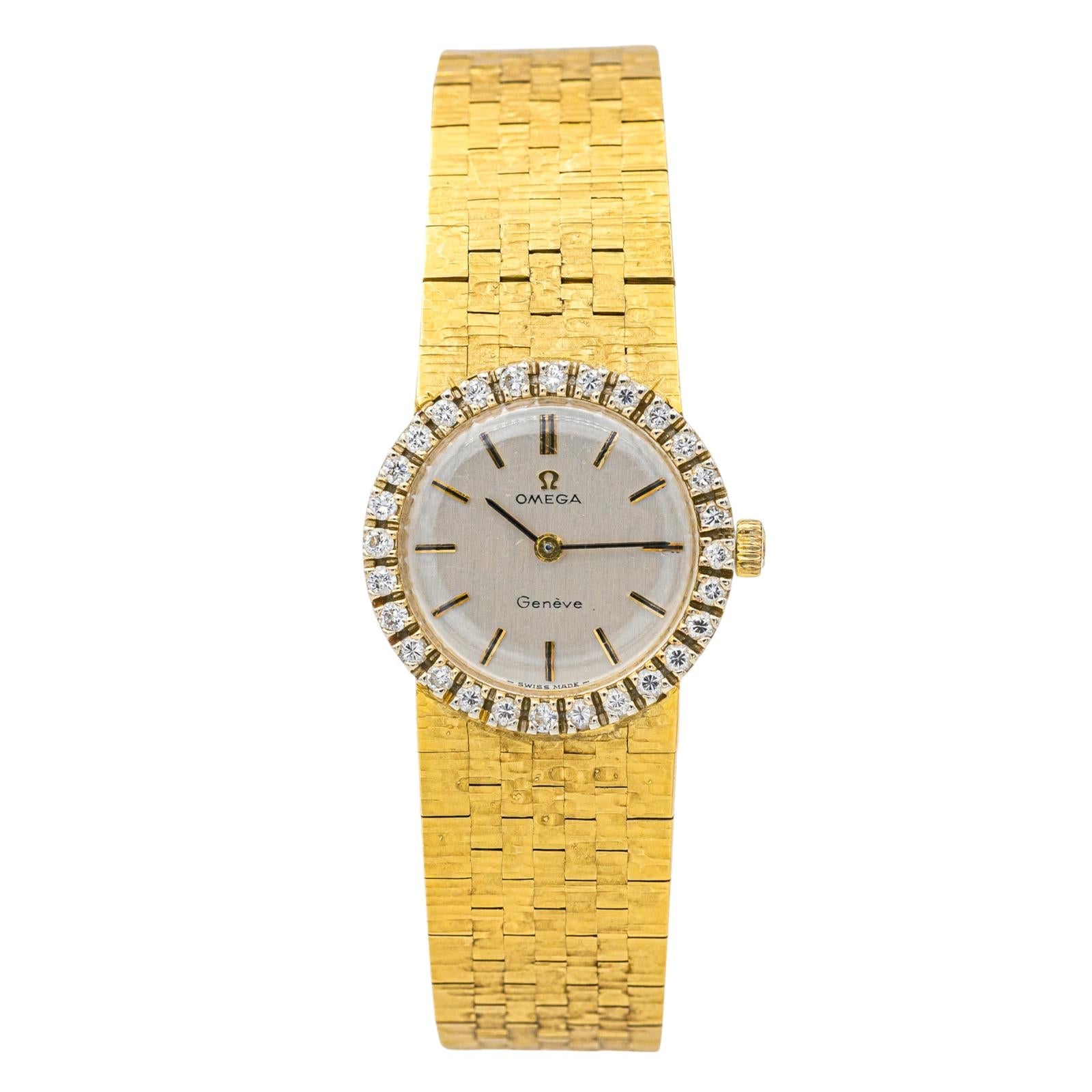 Omega Montre Or jaune Diamant