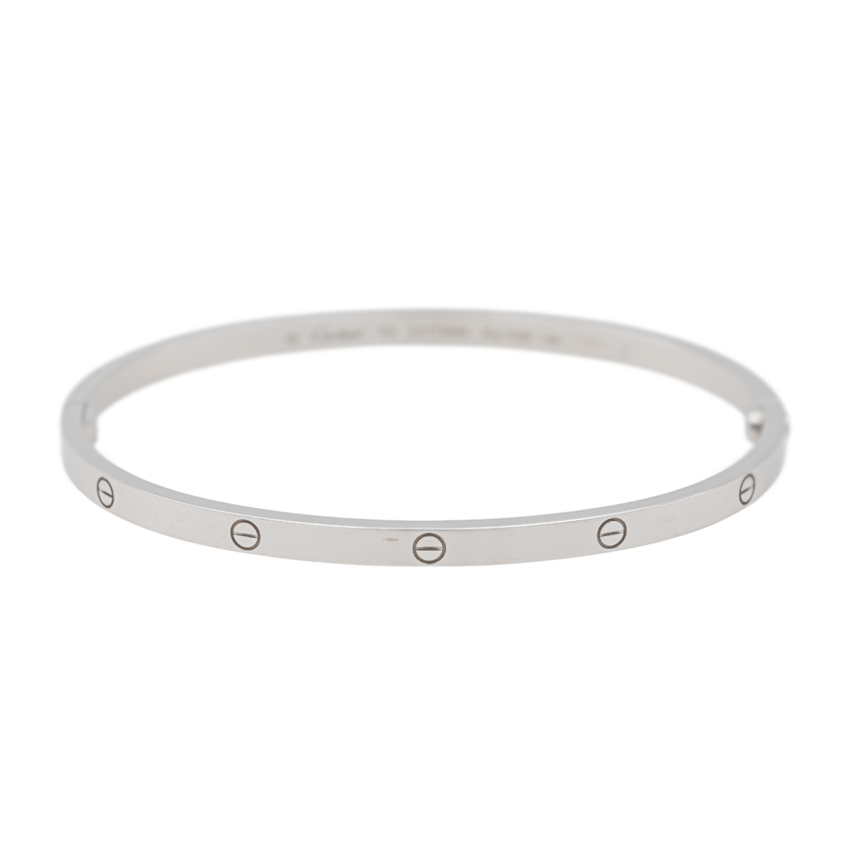 Cartier Bracelet Jonc Love Or blanc - Maison Eloe