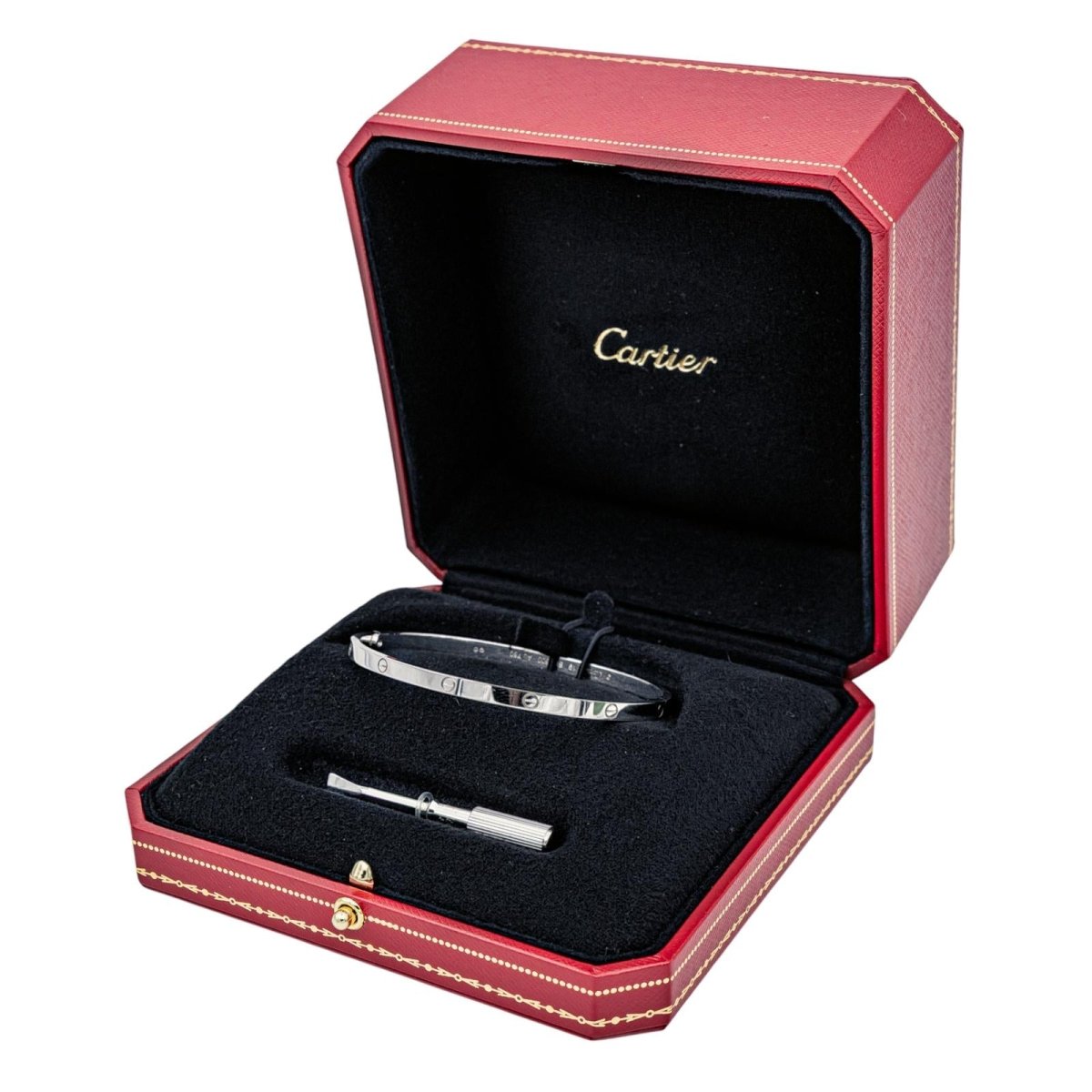 Cartier Bracelet Jonc Love Or blanc - Maison Eloe