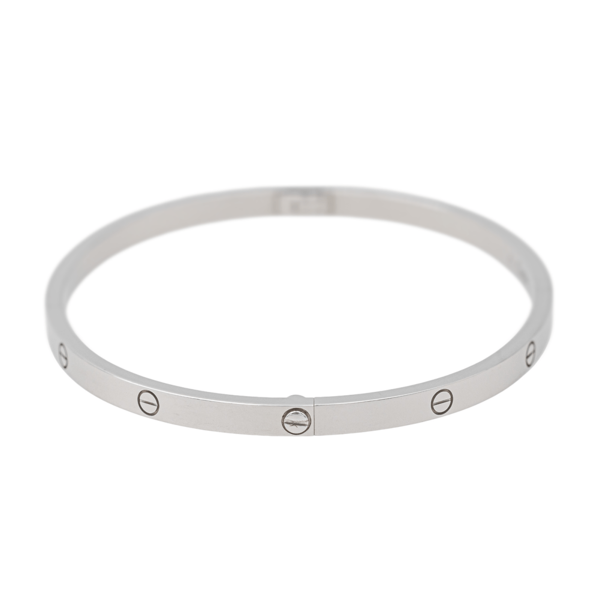 Cartier Bracelet Jonc Love Or blanc - Maison Eloe