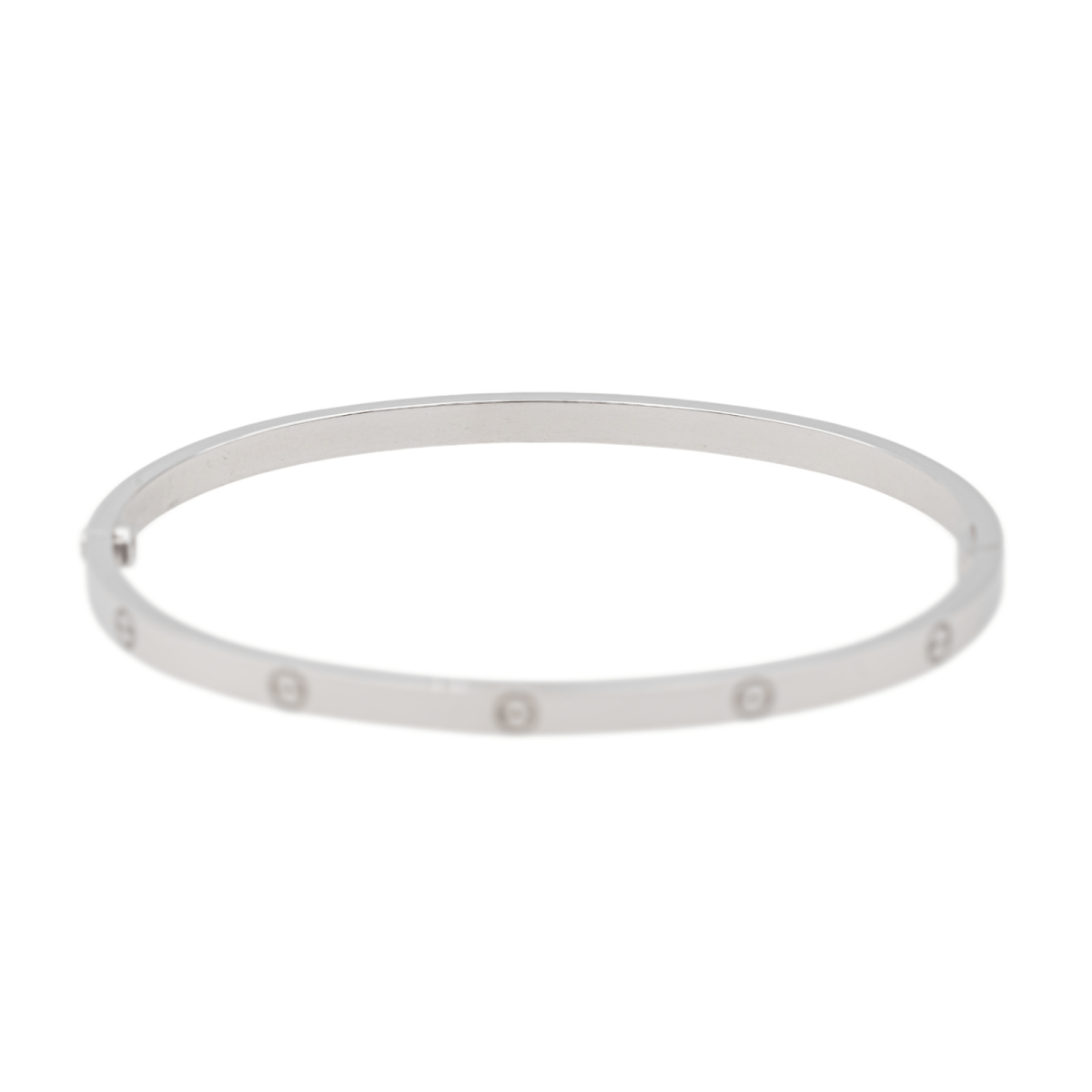 Cartier Bracelet Jonc Love Or blanc - Maison Eloe