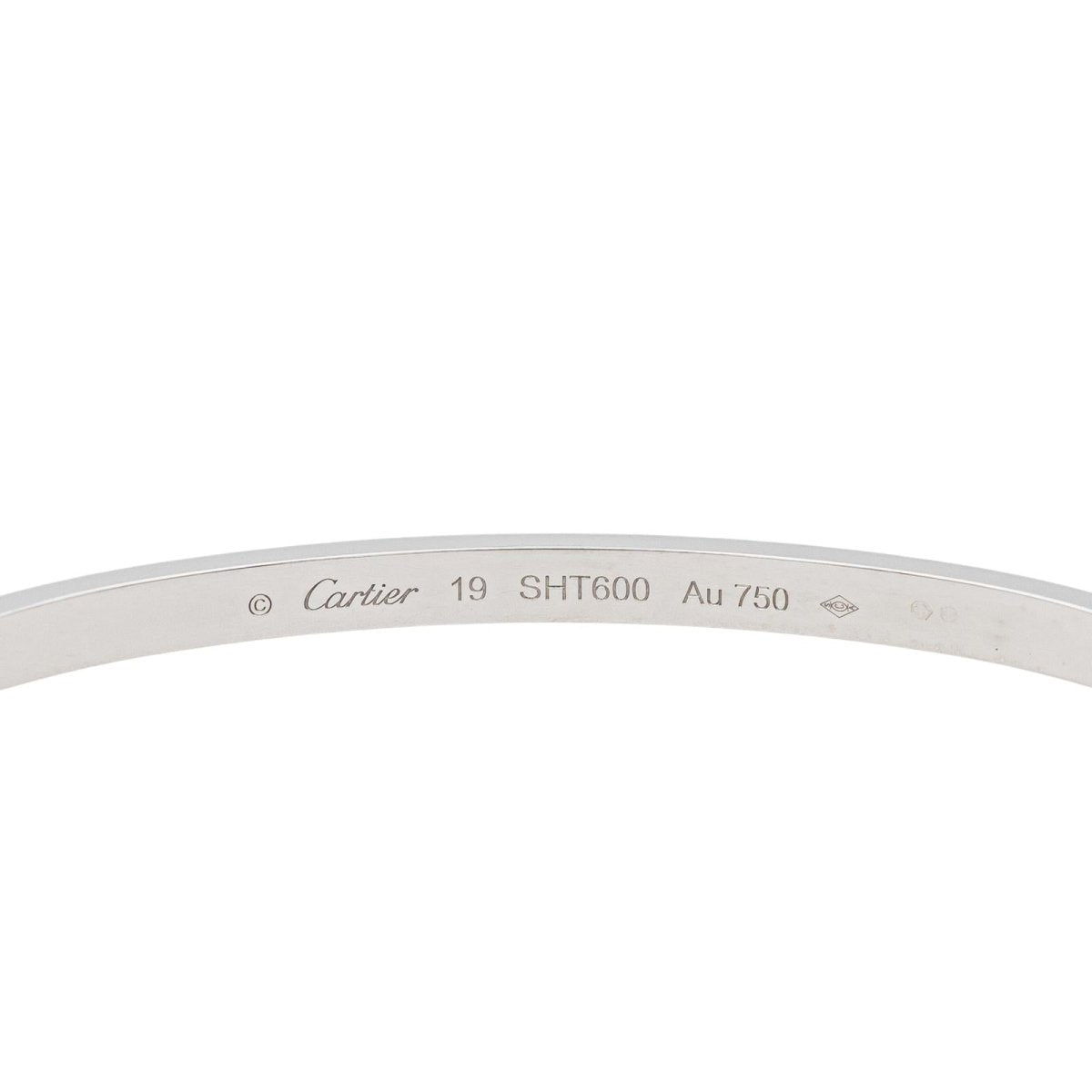 Cartier Bracelet Jonc Love Or blanc - Maison Eloe