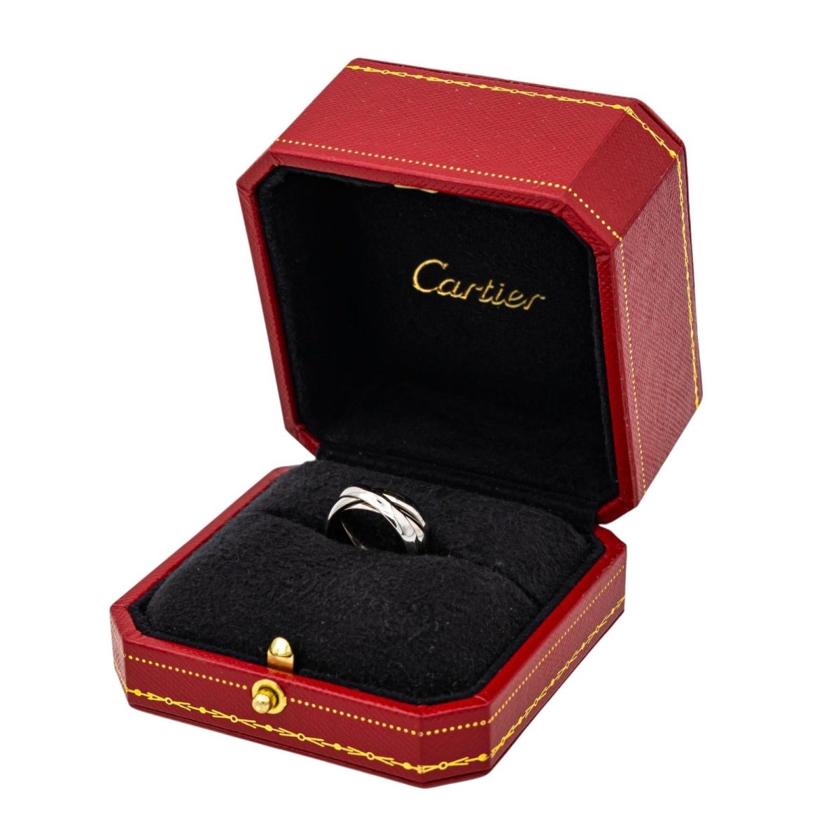 Cartier Bague Trinity Or blanc - Maison Eloe