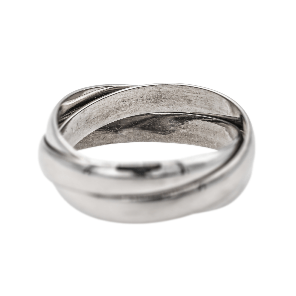 Cartier Bague Trinity Or blanc - Maison Eloe