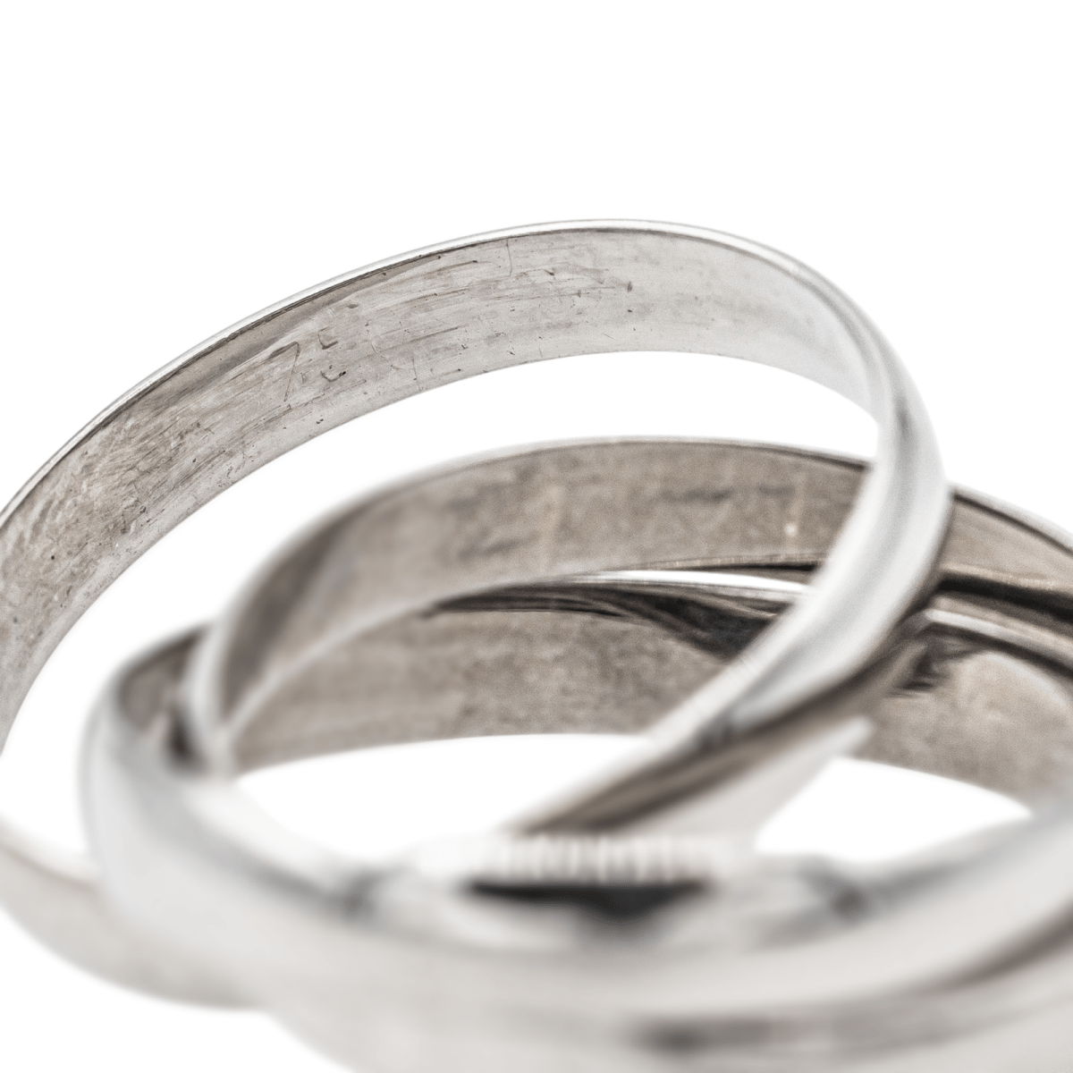 Cartier Bague Trinity Or blanc - Maison Eloe