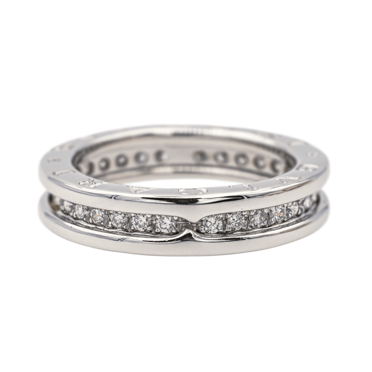 Bulgari Bague B.Zéro1 Or blanc Diamant - Maison Eloe