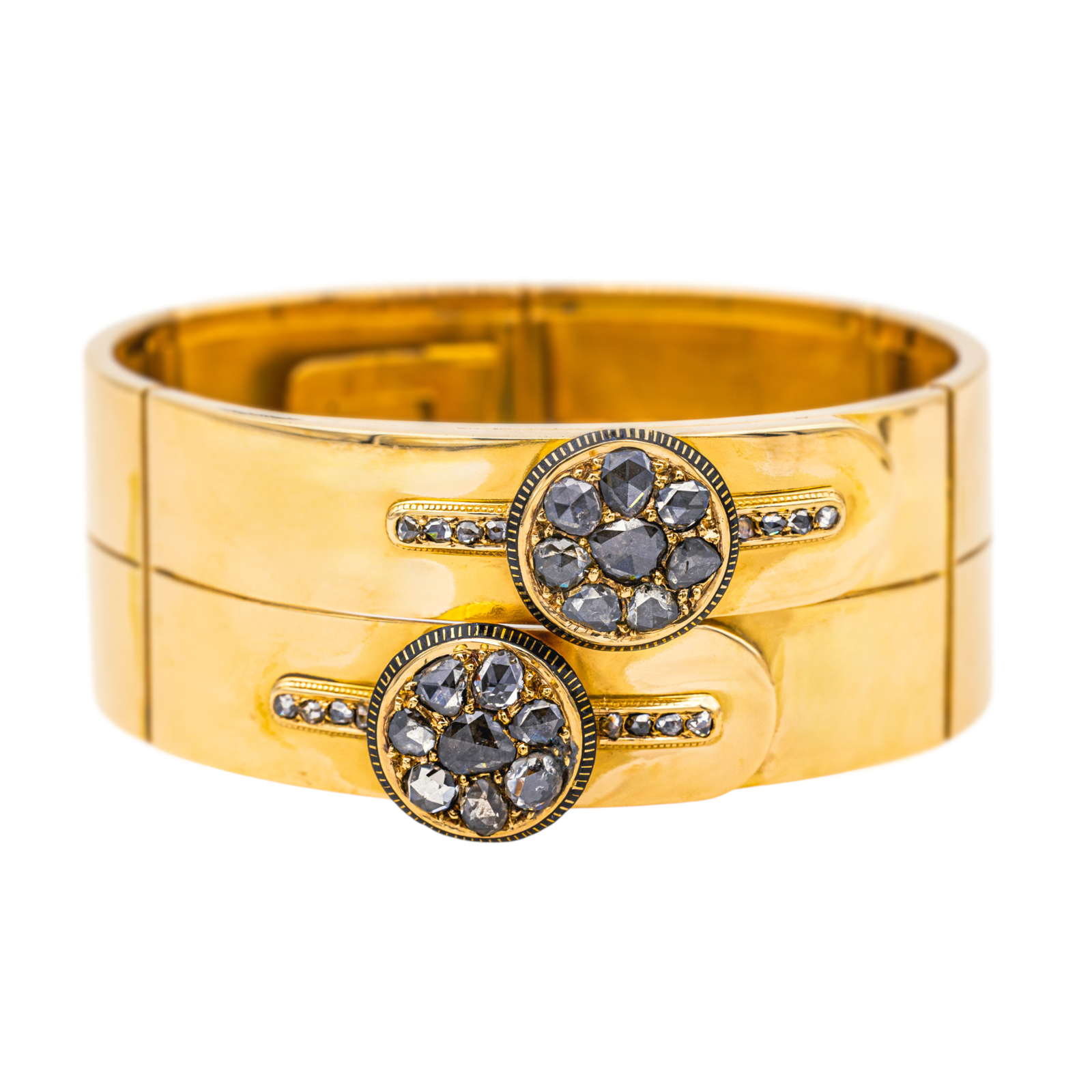 Bracelet Tank Or jaune Diamant